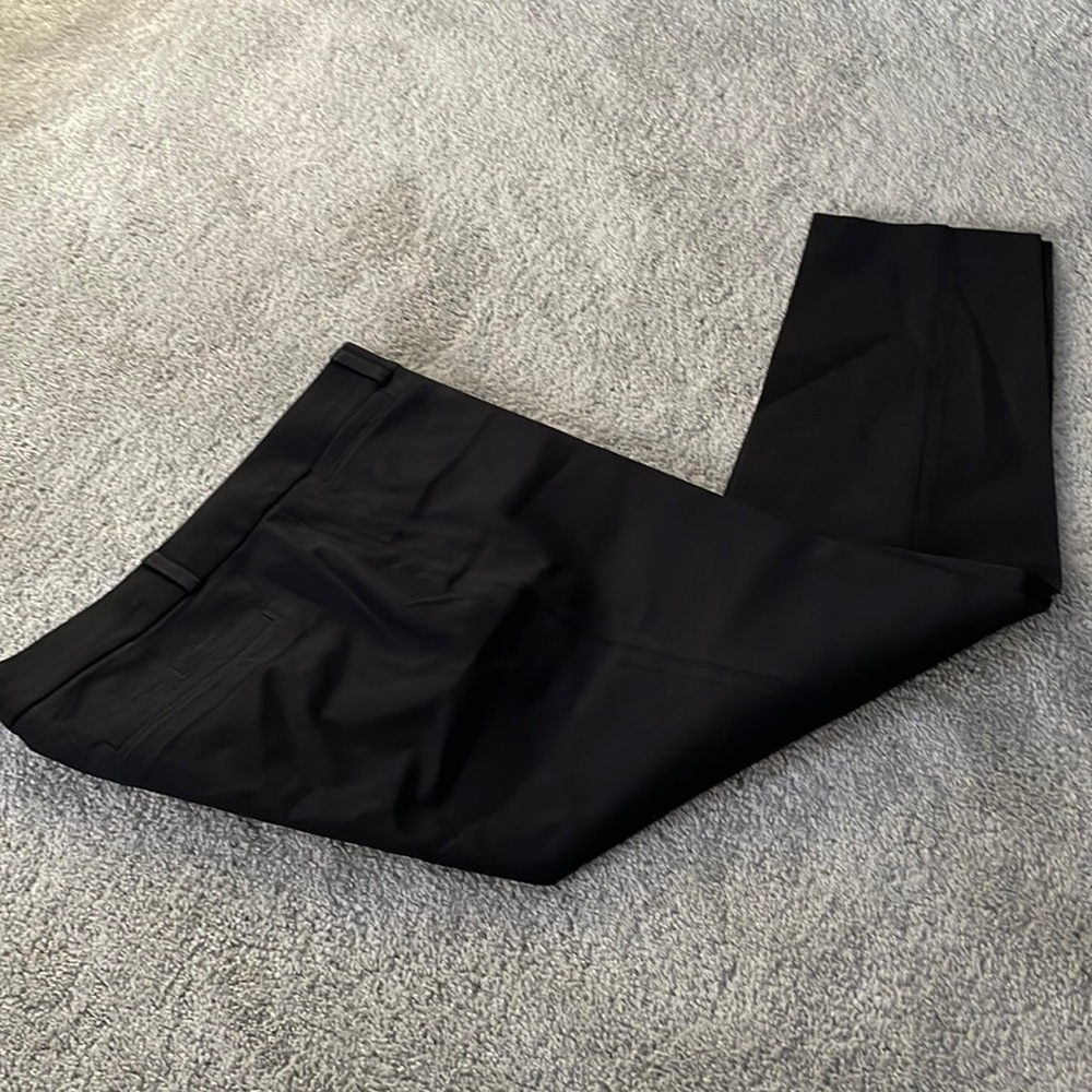 Black ankle dress pants.